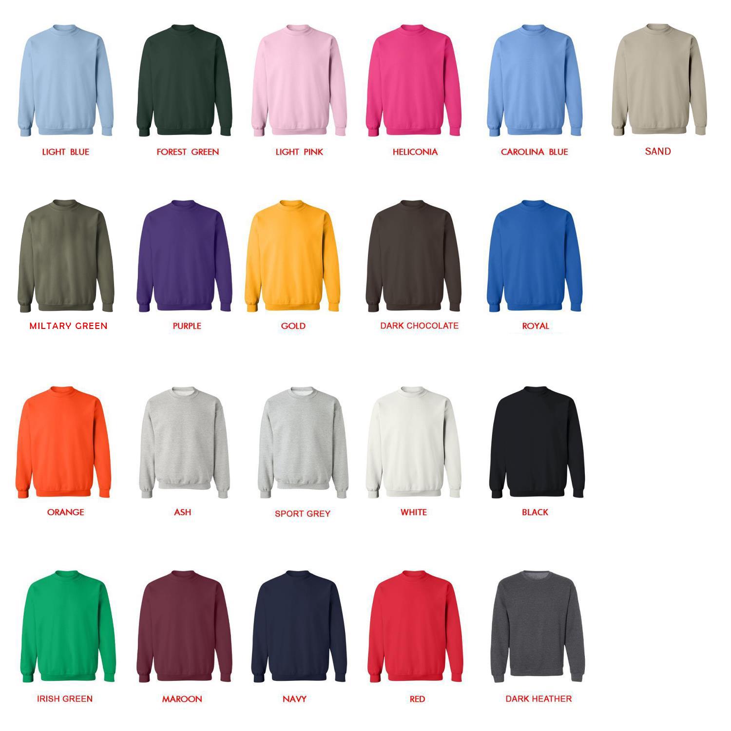 sweatshirt color chart - Captain Tsubasa Store