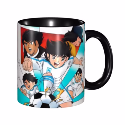 Retro Graphic Design Captain Tsubasa Mug