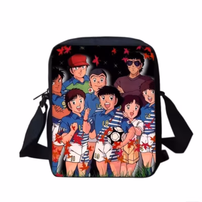 Retro Graphic Design Captain Tsubasa Backpack