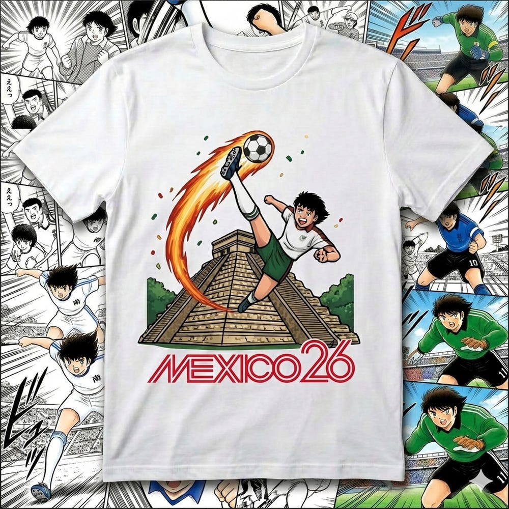 Captain Tsubasa Mexico 2026 Soccer Shirt