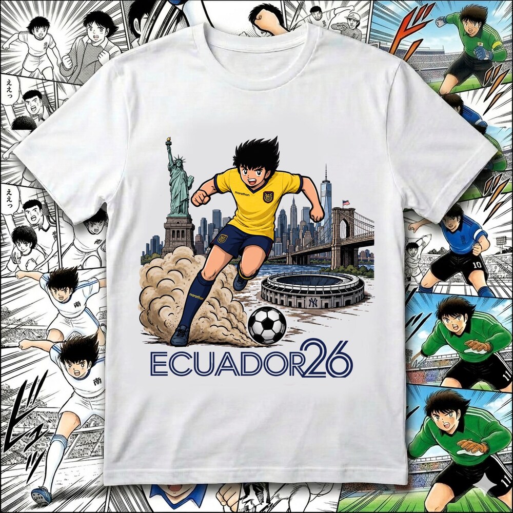 Captain Tsubasa Ecuador 2026 Soccer T-shirt