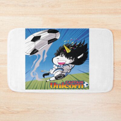 Captain Unicorn Football Bath Mat