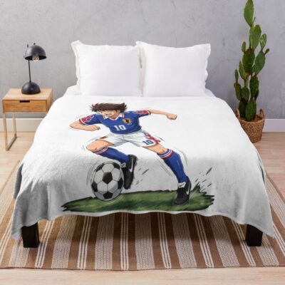 Here S Come The Captain Tsubasa Throw Blanket