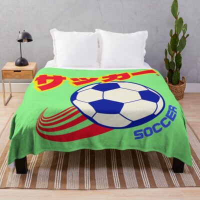 Soccer Football Throw Blanket
