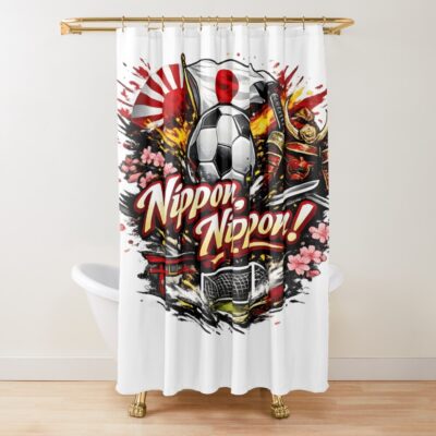 T Shirt Japan Football 2026 Shower Curtain