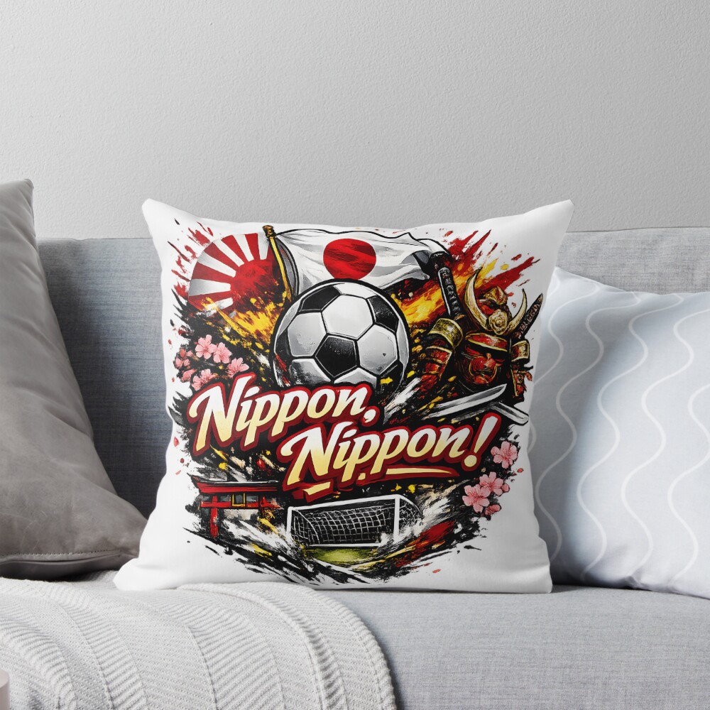Japan Football 2026 Throw Pillow