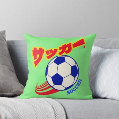 Soccer Football Throw Pillow