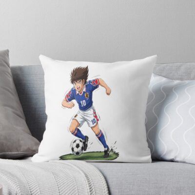 Here S Come The Captain Tsubasa Throw Pillow